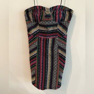 Strapless structured Dress